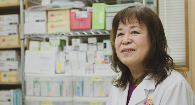 もみじ薬局藤の木店 管理薬剤師 濱谷淳子さん